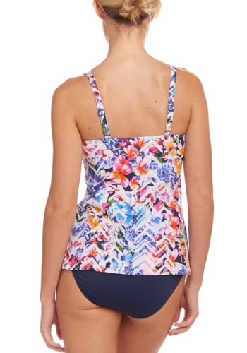 LASCANA Women's Floral Mix Underwire Tankini Top4