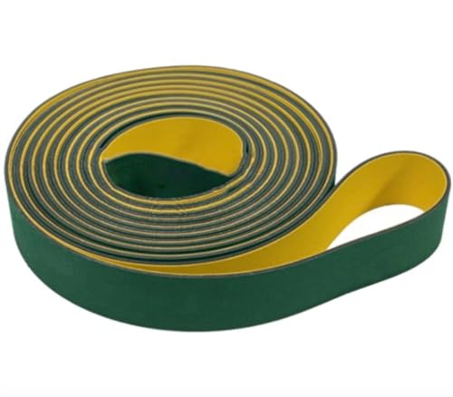 YONGETYC Courroie de Transmission Plate en Nylon Jaune Vert, 1 pièce, périmètre de 850 à 2100 mm, épaisseur de 3 mm(1900x40x3mm)