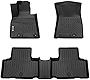 orealtrend Black Floor Mats Liners Replacement for GV80 5 Seats 2021 2022 2023 Heavy Duty All Weather Guard Front Rear Auto Carpet-Custom Fit-Tough/Durable/Odorless