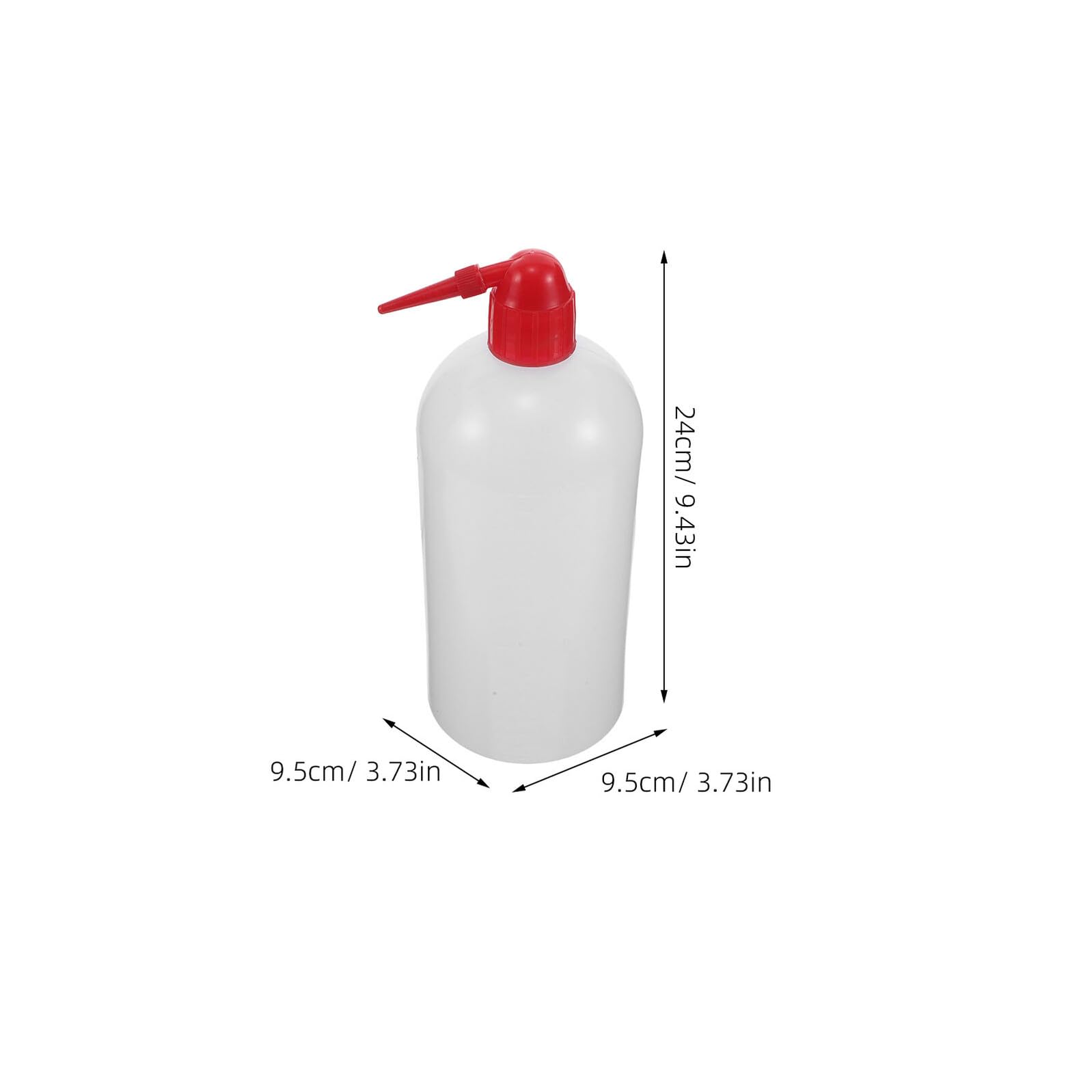 6 Stück Labor Quetschflasche 1000 ml aus Kunststoff mit Rotem Sicherheitsverschluss Schmalem Ausguss und Skalen Präzise Spülflasche für Chemische Reinigung im Labor