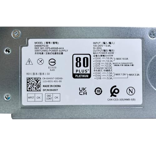 Fuente de poder 400W D400EPS-00 ATX para Dell Optiplex miniatura 6