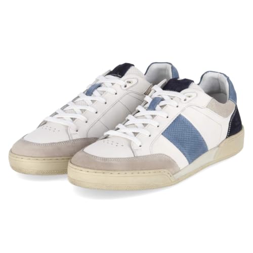 Baskets basses en cuir blanc homme Bullboxer, idéales pour le style urbain chic