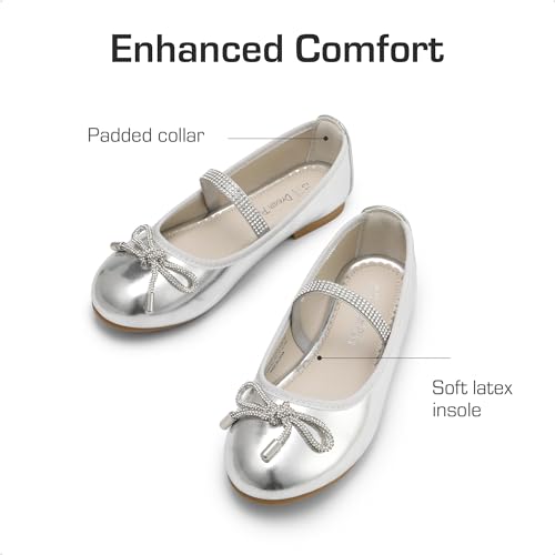 DREAM PAIRS Girls Dress Shoes Slip-on Flower Girl Ballet Flats for Party, Wedding, Performance, Prom, Graduation3