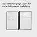 Rocketbook Fusion Reusable Undated Productivity Planner, Executive Size 6x8.8, Teal - Goals, Monthly and Weekly Calendar, Daily To-do List, Lined and Dotted Notes Pages