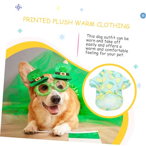 Toddmomy 3 Peças Roupas Quentes Para Animais De Estimação Traje Roupas Para Cães Pequenos Casaco De