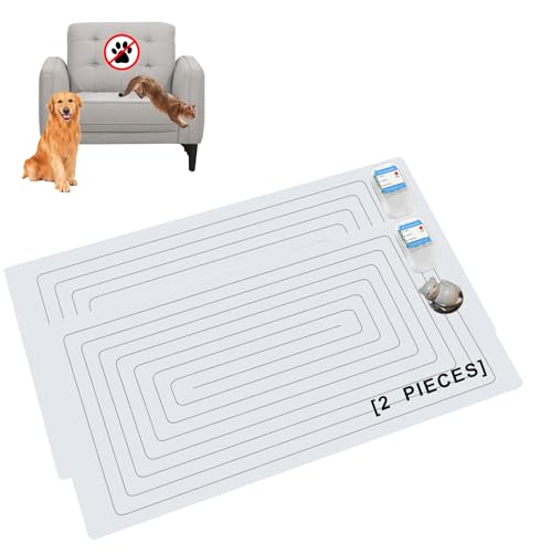 SEERWAY Scat Pet Shock Mat 2 Pieces Tester, Shock Pad for