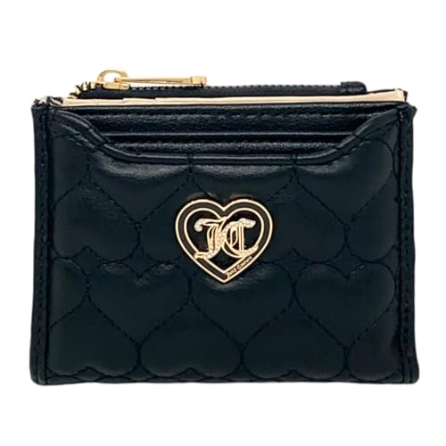 Juicy Couture Bifold Wallet with Pullout Card Holder (Liquorice), 13JCCENJC2
