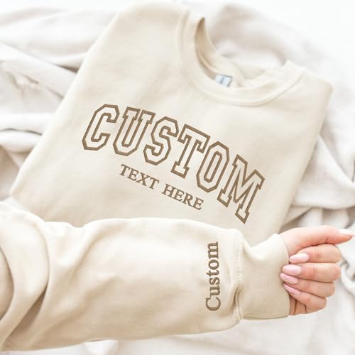 Noni Personalized Sweatshirt for Women & Men – Custom Embroidery, Trendy Oversized Crewneck, Stylish Unisex Sweater, for Couples, Friends, Family, Christmas, Valentine's, Birthday2