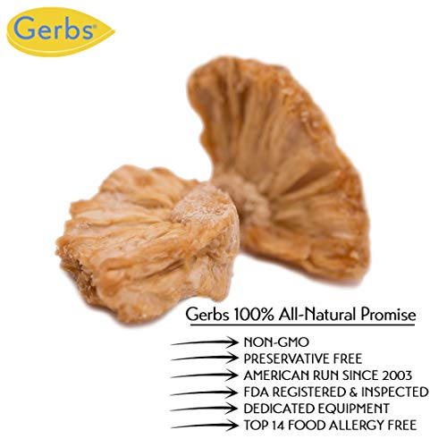 Gerbs Dried Pineapple Unsweetened 2 Lbs. | Freshly Dehydrated Resealable Bulk Bag | Top Food Allergy Free | Sulfur Dioxide Free |Effective In Acne Flairs & Bone Health | Gluten & Peanut Free #TOP7