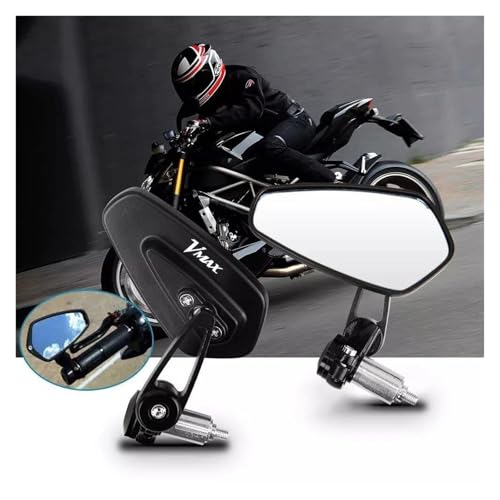 Espejo retrovisor manillar 22 mm compatible con Yamaha VMAX 1200 VMAX170 2