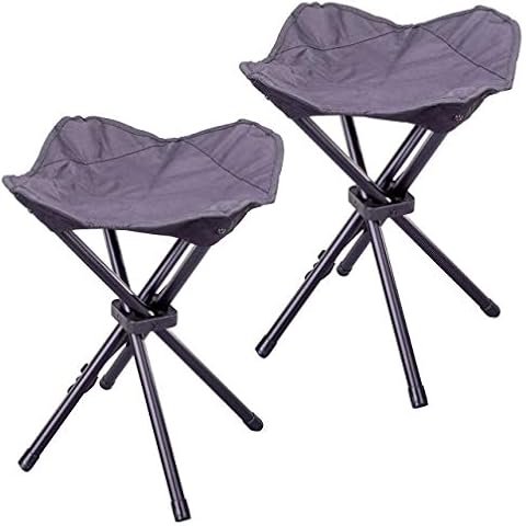 Nexos 2er Set Camping-Stuhl faltbar klappbar Outdoor Hocker tragbar Trekking Klapphocker Stahl-Gestell Camping Hocker Cover