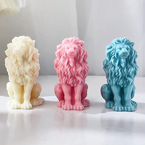 3D Lion Candle Mold Animal Mold Lion Mold Silicone Mold For Resin Candle Mold Clay Mold Handmade Candle Mold Candle Making Mold Bubble Resin Making Molds Craft Supplies Animal Mold #TOP1