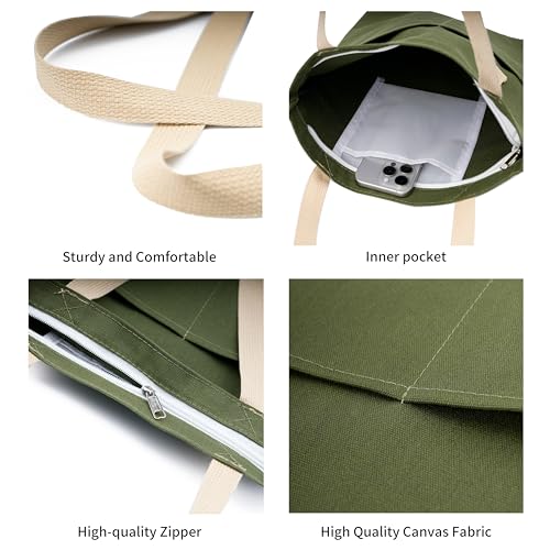 REDSINDA Aesthetic Canvas Tote