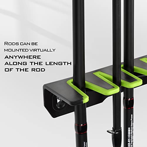 Kastking Patented V15 Vertical Fishing Rod Holder – Wall Mounted Fishing Rod Rack, Store 15 Rods Or Fishing Rod Combos In 18 Inches, Great Fishing Pole Holder And Rack #TOP3