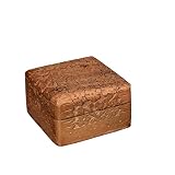 EDHAS Acacia Wood Vintage Jewelry Box or Keepsake Box, Trinket Boxes for Women, Handicraft Items, Pe