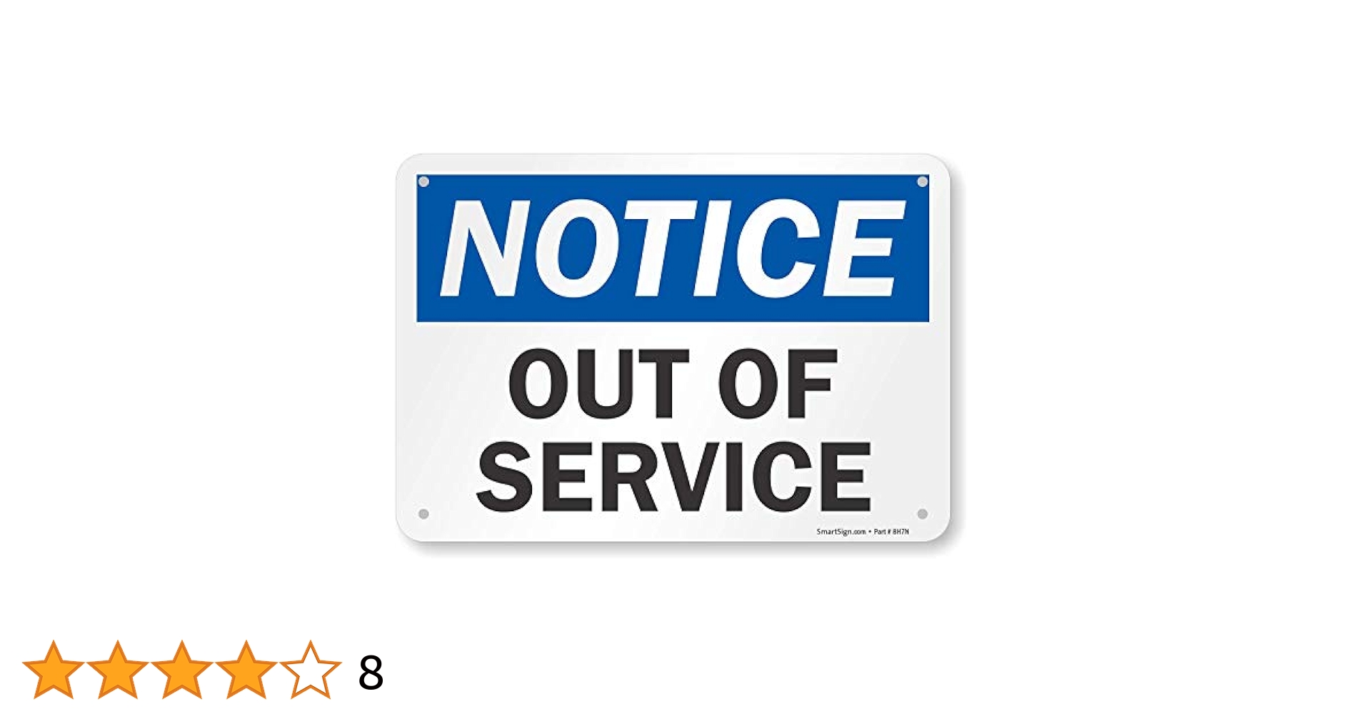 amazon-com-smartsign-notice-out-of-service-sign-7-x-10-plastic-industrial-scientific for Free Printable Out Of Service Sign Amazon.com: SmartSign