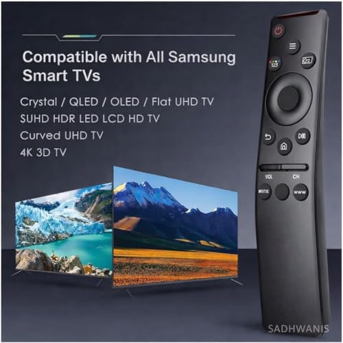 Image of Sadhwanis Remote Control Compatible for Samsung Smart 4K Tv Remote Original Led UHD QLED Television and Monitor Suitable for Frame Ultra 6 7 8 Series with Hot Keys BN59 Model Without Voice Command
