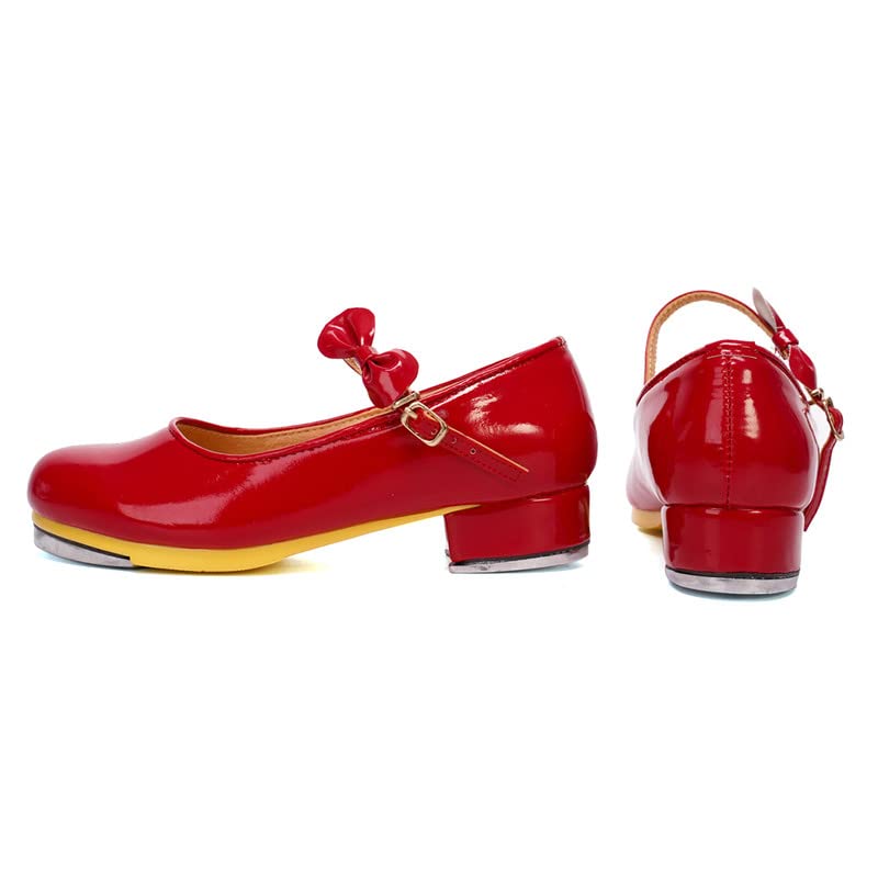 AOQUNFS Dance Girls Merry Jane Tyette Tap Shoe4