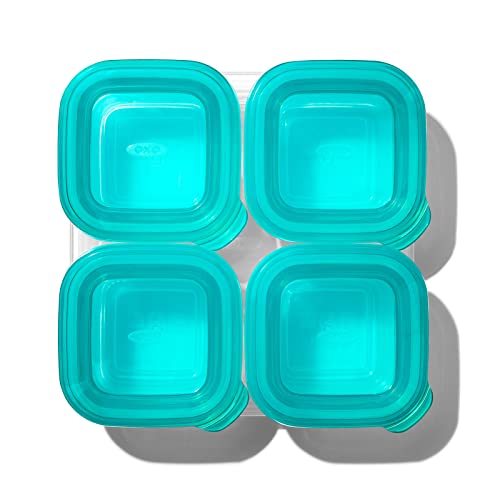 OXO Recipiente de armazenamento de comida de bebê de silicone Tot, conjunto de quatro, recipientes d