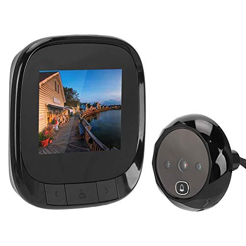 Video Doorbell, 2.4in Smart Video Doorbell, Digital Doorbell with 135-Degree Wide Angle, Security Doorbell with TFT HD Electronic Digital Camera & IR Night Vission, for Home Security