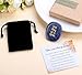 QINJIEJIE One Day at A Time Lapis Lazuli Worry Stone Healing Crystal Thumb Stones Thinking of You Gifts for Anxiety Relief Items You Got This Inspirational for Friend Encouragement Gift for Women Men