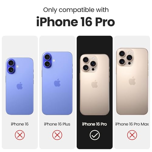 Image of FireNova Designed for iPhone 16 Pro Case, Silicone Upgraded [Camera Protection] Phone Case, Soft Anti-Scratch Microfiber Lining Inside, 2024, Clove Purple