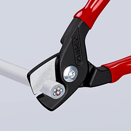 KNIPEX Stepcut Cable Shears with Plastic Coating 160 mm, 95 11 160, Red With Burnished Finish - Image 4