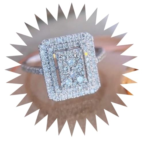 Bague zircon de luxe éclatant pour femme, le bijou d'exception intemporel