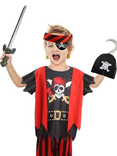 Disfraz de Pirata Infantil Capitán para Niños y Niñas miniatura 4