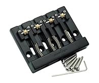 Material: brass roller and zinc alloy saddle and body, good texture with fine workmanship, solid and durable to use. This bridge features roller saddles that effectively minimize string breakage while maintaining precise intonation and tuning stabili...