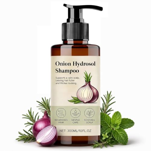 Onion Hydrosol Shampoo for Hair Growth Onion Shampoo with Rosemary Biotin & Mint Hair Loss Thinning and Healthier Thicker hair for Women and Men Nourishing 10oz/300ml(1)