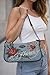 ED HARDY Denim Crossbody Bag with Rhinestone Details