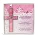 Gift for Grandma: Handmade Glass Cross and Grandma Poem