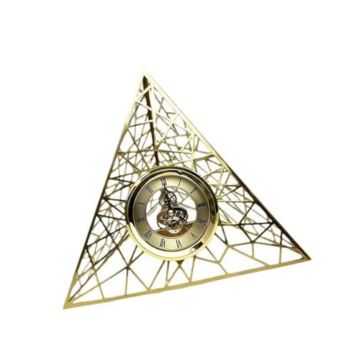 Reloj de metal triangular de bajo ruido con maquinaria silenciosa continua 7