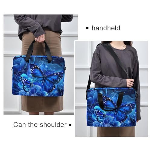 Funda para portátil ALAZA Blue Rose Butterfly 13-15.6 pulg miniatura 2