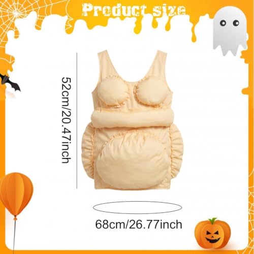 Barriga para disfraces escolares complemento de relleno cómodo para fiestas 3