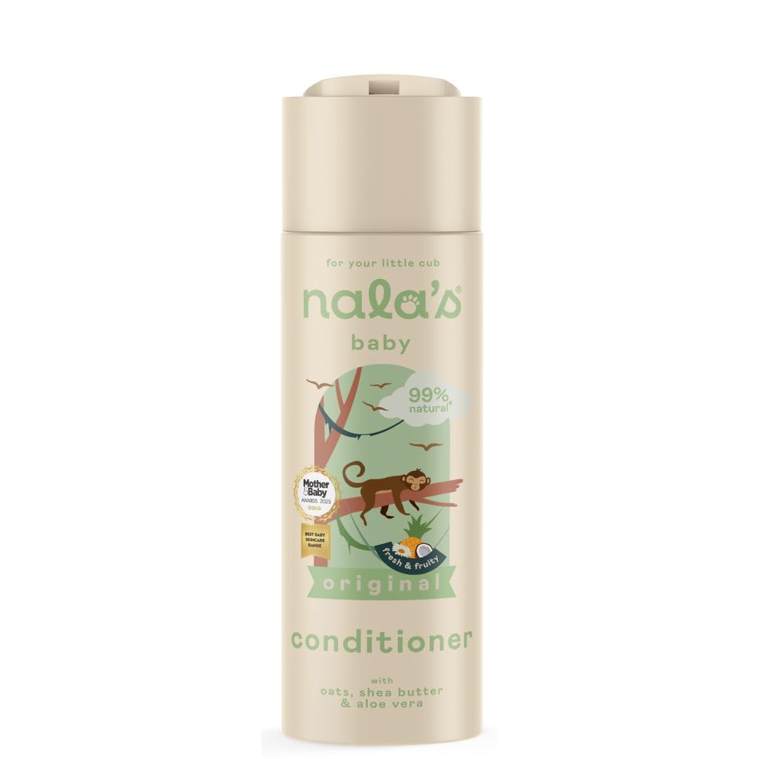 Nala's Baby Conditioner |Award-winning |99% Natural | Dermatologically-tested and Paediatrician-approved | Nourishing Blend of Castor Oil and Aloe | Vegan | 200ml | Nalas Baby