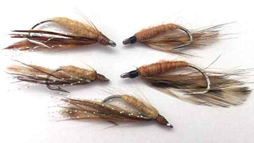 BestCity Tackle Pesca con Mosca Bass Pike Moscas Loco Charlie Clauser Minnow Plata Pack de 6u00a0tamaño 4u00a0Salada Bass Bonefish Volar Paquete # 147