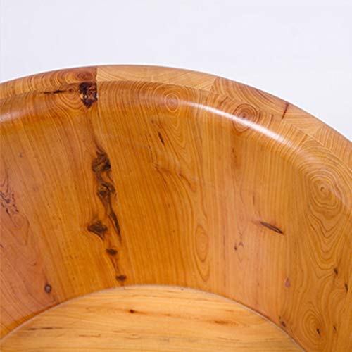 Balde de madera para baño de pies de cedro 40 cm miniatura 5