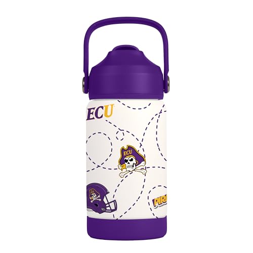 Image of Logo Brands NCAA Mascot Stainless-Steel Kids Bottle -Soft Silicone Mouthpiece, Easy To Carry, Kid-Friendly Design- Great For School & On-The-Go