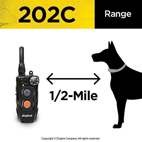Dogtra 202C Waterproof ½-Mile One-Handed Operation 2-Dog Remote Training Dog E-Collar #TOP2