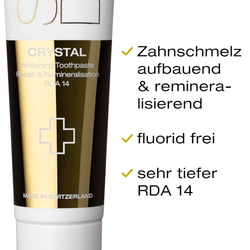SWISSDENT CRYSTAL ZAHNPASTA, 100 ml aufhellende Whitening Zahnpasta, aufbauend, remineralisierend & reduziert Empfindlichkeit – Ansicht 2