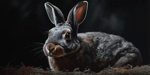 Peinture diamant 5D kit complet grand format Rabbit 80x160cm pour broderie strass