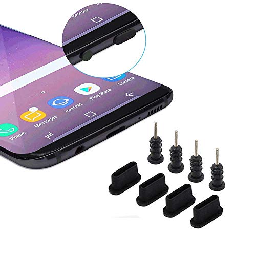 Sakula Type-C コネクタカバーキャップ&イヤホンジャックキャップ シリコン製 超耐久性 防塵 防砂 防水 タブレット/スマホ対応 5セット