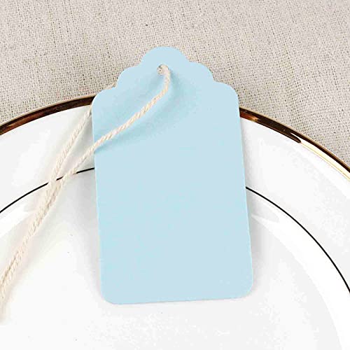 100Pcs Blank Gift Tags, Paper Tags For Wedding, Blank Craft Marking Hang Tags With Free 100 Root String (Mix 5 Color) #TOP3