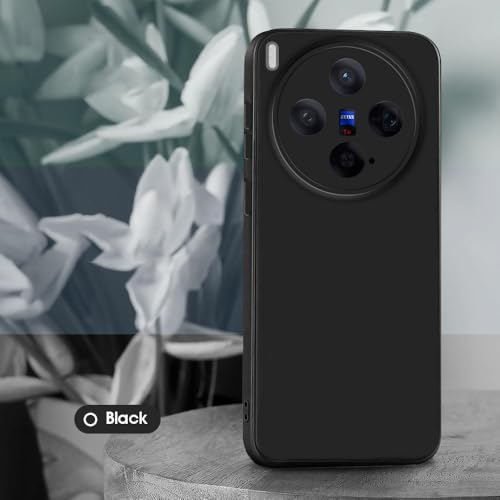 Image of Back Cover for Vivo X300 5G | Full Camera Protection | Premium Liquid Silicon Case | Flexible Bumper Case for Vivo X300 5G (Black)