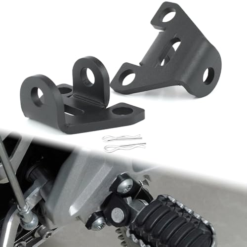 Supports d'abaissement pour repose-pieds Tenere 700 XTZ690 rally raid custom moto trail 2019-2024