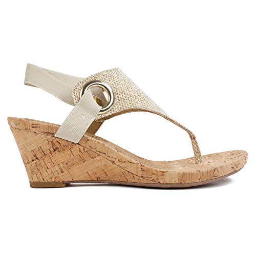 Image of WHITE MOUNTAIN Women's Aida Cork Wedge Sandal