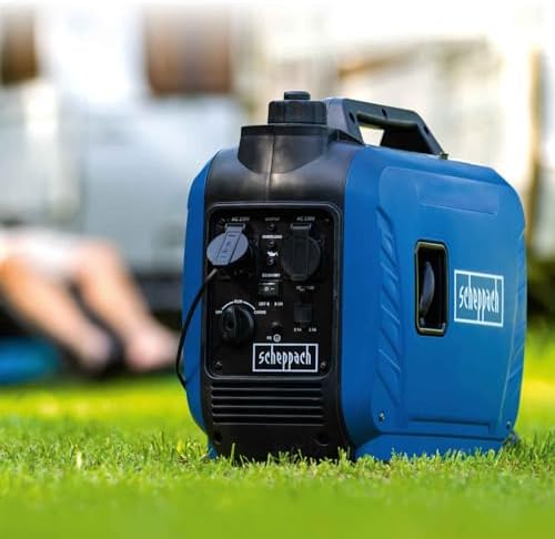 Bild 6 - Scheppach Inverter Benzin Stromerzeuger SG2500i Stromgenerator Notstromaggregat | mit Invertertechnik für sensibler Elektronik | 2000W Leistung | Steckdosen 2x 230V / 2x USB Typ A | 64,1dB Generator