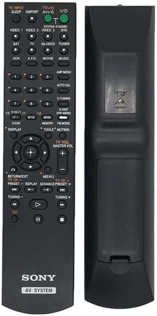Replacement Remote Control Replace for TV/Audio/Projector for Sony STR-K900 STR-K1500 STR-K880 Digital Audio Video Receiver